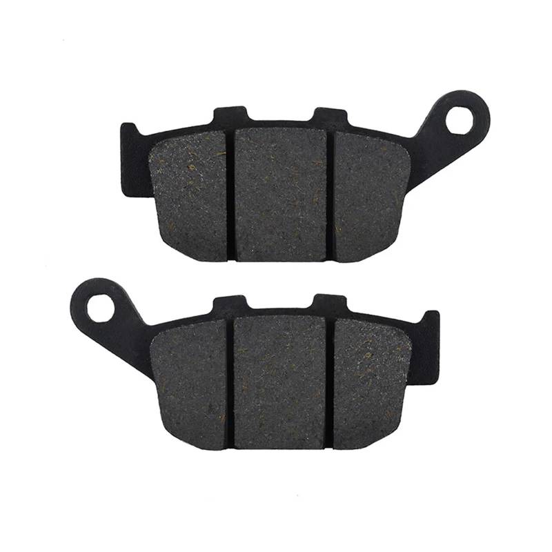 2 Paar Motorrad-Bremsbeläge hinten und vorne for CB400 F CB-1 CB 1 1989–1990, schwarze Bremsscheiben von XPMKSHAM