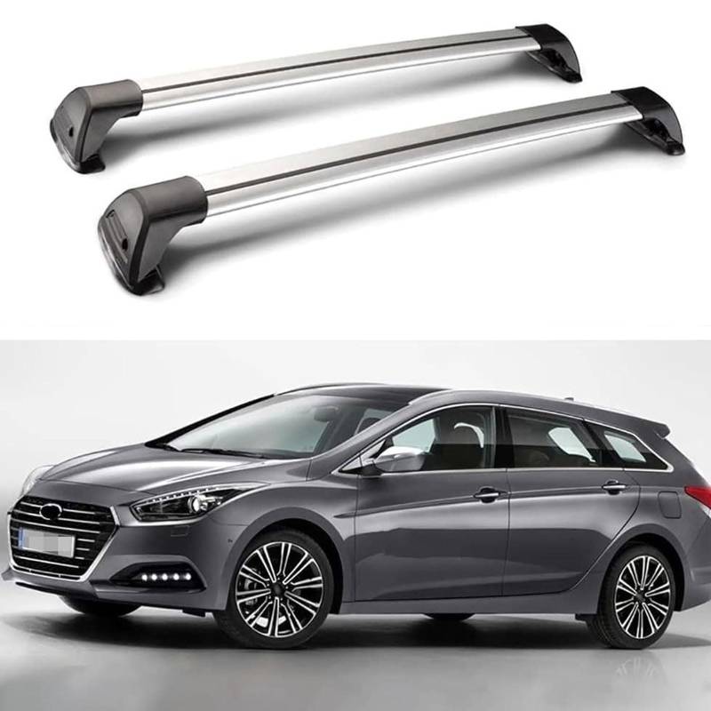 Dachgepäckträger-Querträger kompatibel für Hyundai i40 Estate 2011 2012 2013 2014 2015 2016 2017 2018 2019 2020, Dachreling-Querträger, Dachgepäckträger von XPZBTV