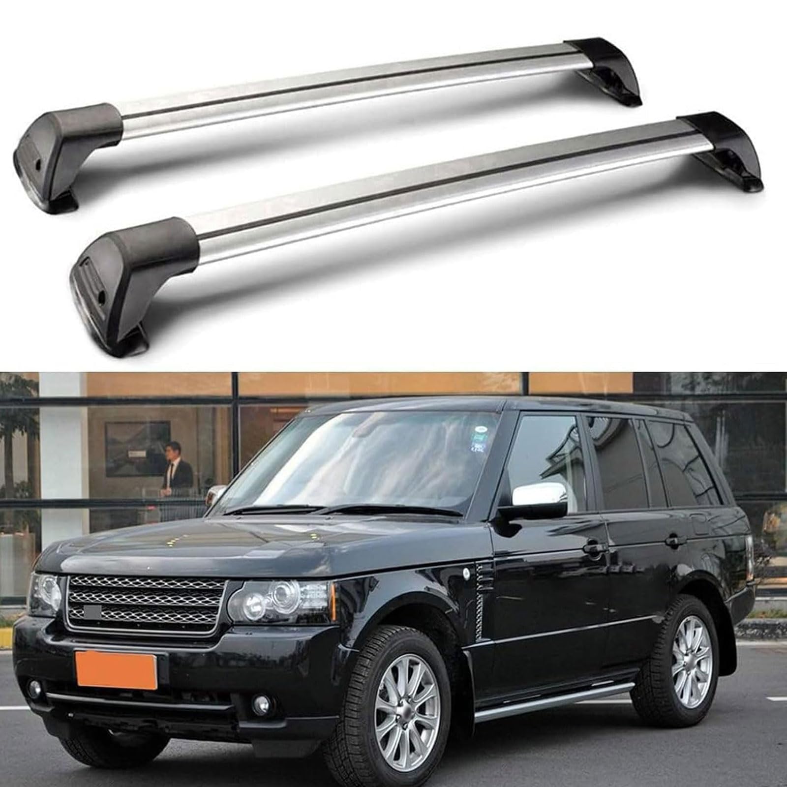 Dachgepäckträger-Querträger kompatibel für Land Rover Range Rover III (L322) 2002-2006 2007 2008 2009 2010 2011 2012, Dachreling-Querträger, Dachgepäckträger von XPZBTV