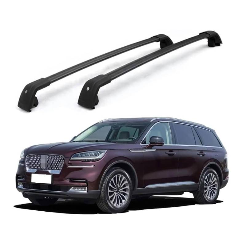 Dachgepäckträger-Querträger kompatibel für Lincoln Aviator 2018 2019 2020 2021 2022, Dachreling-Querträger, Dachgepäckträger von XPZBTV