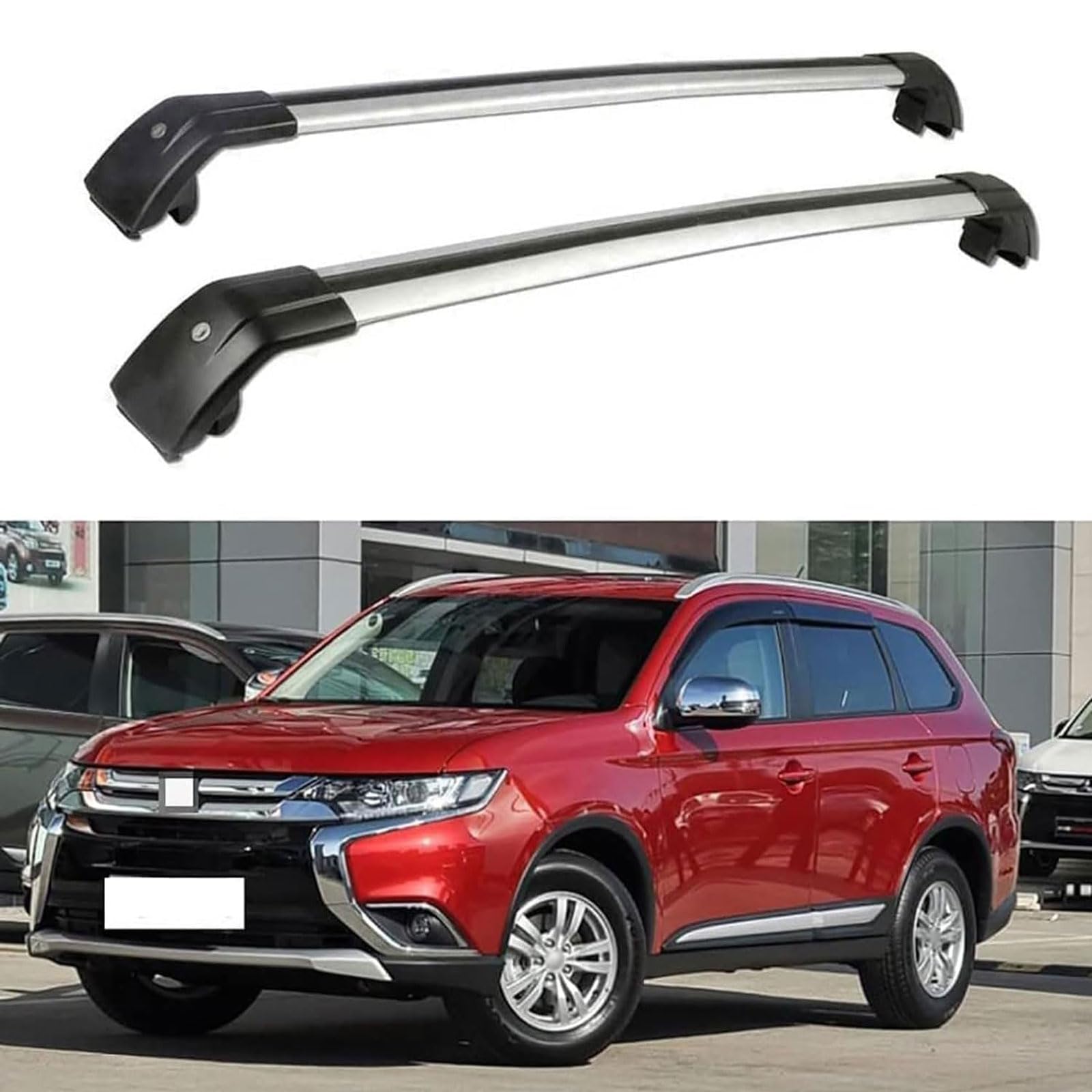 Dachgepäckträger-Querträger kompatibel für Mitsubishi ASX SUV 2010 2011 2012 2013 2014 2015 2016 2017 2018 2019, Dachreling-Querträger, Dachgepäckträger von XPZBTV