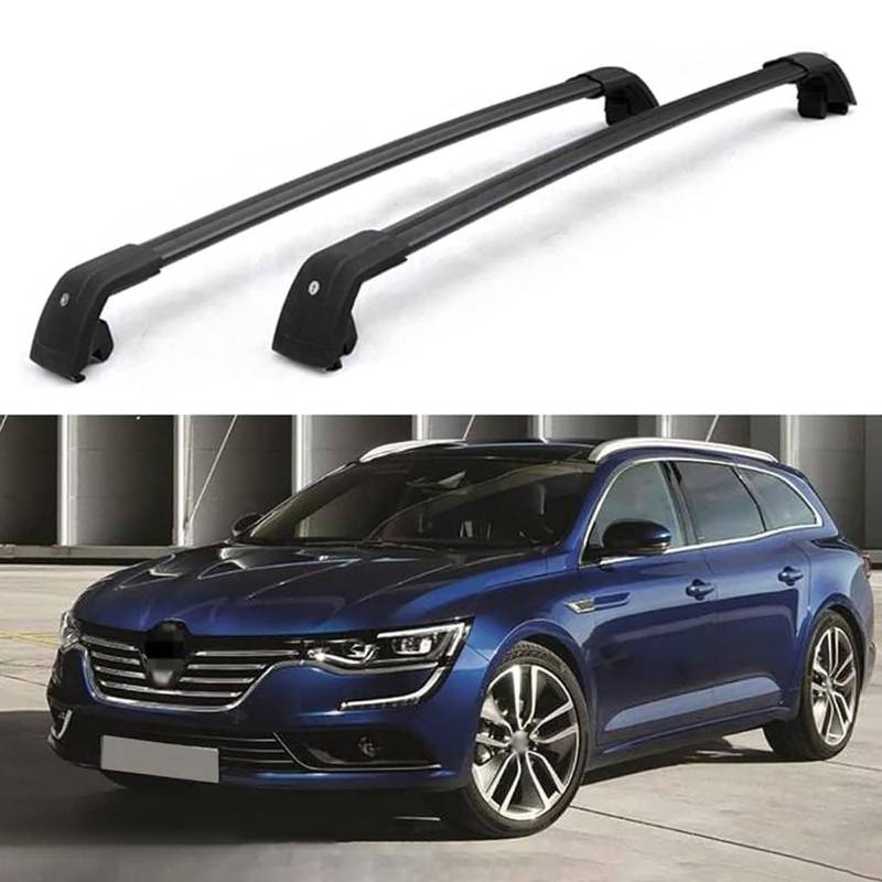 Dachgepäckträger-Querträger kompatibel für Renault Talisman Grandtour 2016 2017 2018 2019, Dachreling-Querträger, Dachgepäckträger von XPZBTV