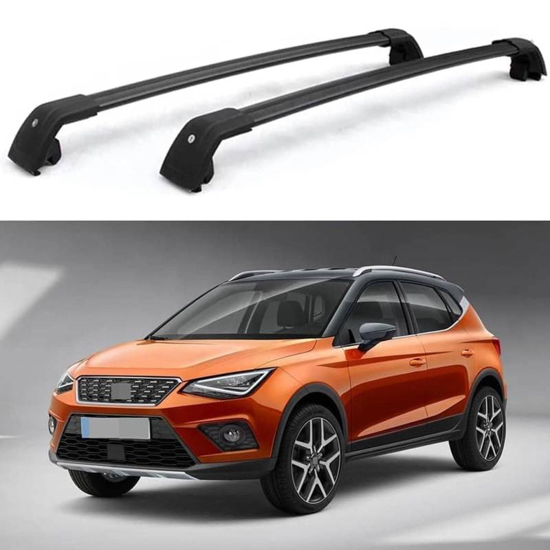 Dachgepäckträger-Querträger kompatibel für Seat Arona SUV 2017 2018 2019 2020, Dachreling-Querträger, Dachgepäckträger von XPZBTV