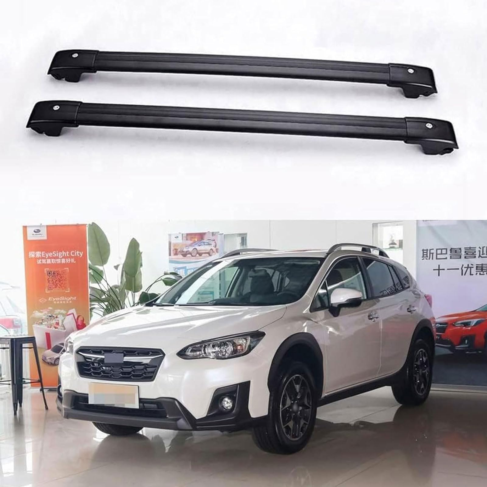 Dachgepäckträger-Querträger kompatibel für Subaru XV SUV 2017 2018 2019 2020, Dachreling-Querträger, Dachgepäckträger von XPZBTV