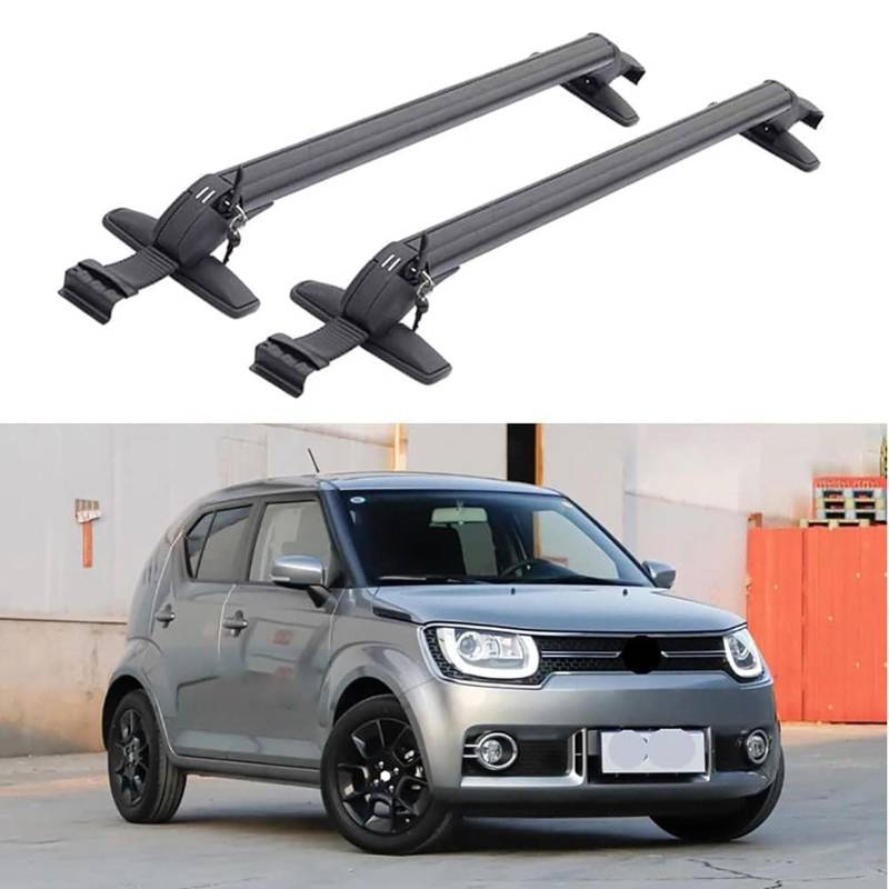 Dachgepäckträger-Querträger kompatibel für Suzuki Ignis 2016 2017 2018 2019 2020, Dachreling-Querträger, Dachgepäckträger von XPZBTV