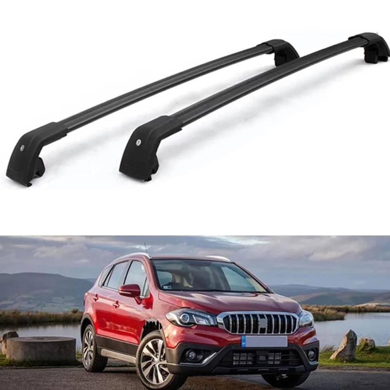 Dachgepäckträger-Querträger kompatibel für Suzuki SX4 S-Cross 2013 2014 2015 2016 2017 2018 2019, Dachreling-Querträger, Dachgepäckträger von XPZBTV