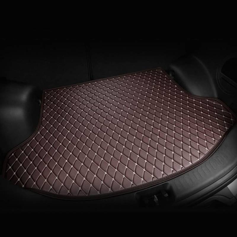 Auto Leder Kofferraummatten für Toyota Noah 2010-2014, Auto Kofferraumwanne Schutzmatte Zubehör,A-Coffee von XQHZFDPX