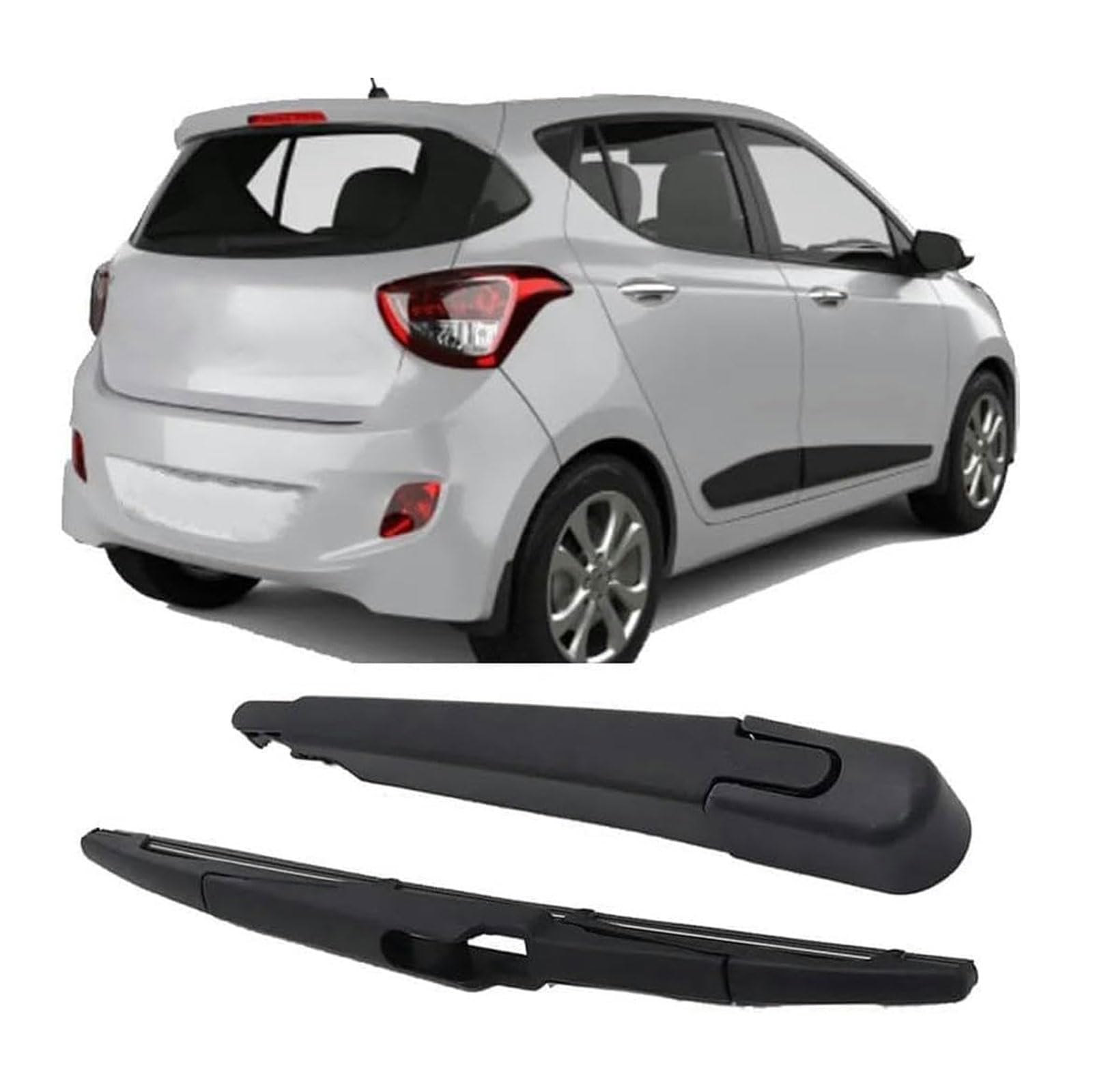 Scheibenwischer für Hyundai I10 MK2 2013 2014 2015 2016 2017 2018 2019, Auto Scheibenwischer Heck Scheibenwischerblätter Wischerblätter Set Auto Zubehör von XQNNNBBB