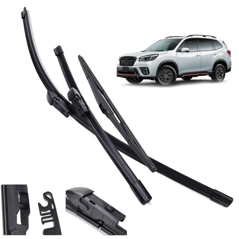 XQSSB Für Subaru Für Forester SK 2019 2020 2021 2022 Wischer LHD Front- Und Heckwischerblätter Set Windschutzscheibe Windschutzscheibe 26 "+ 16 "+ 14" Scheibenwischer von XQSSB