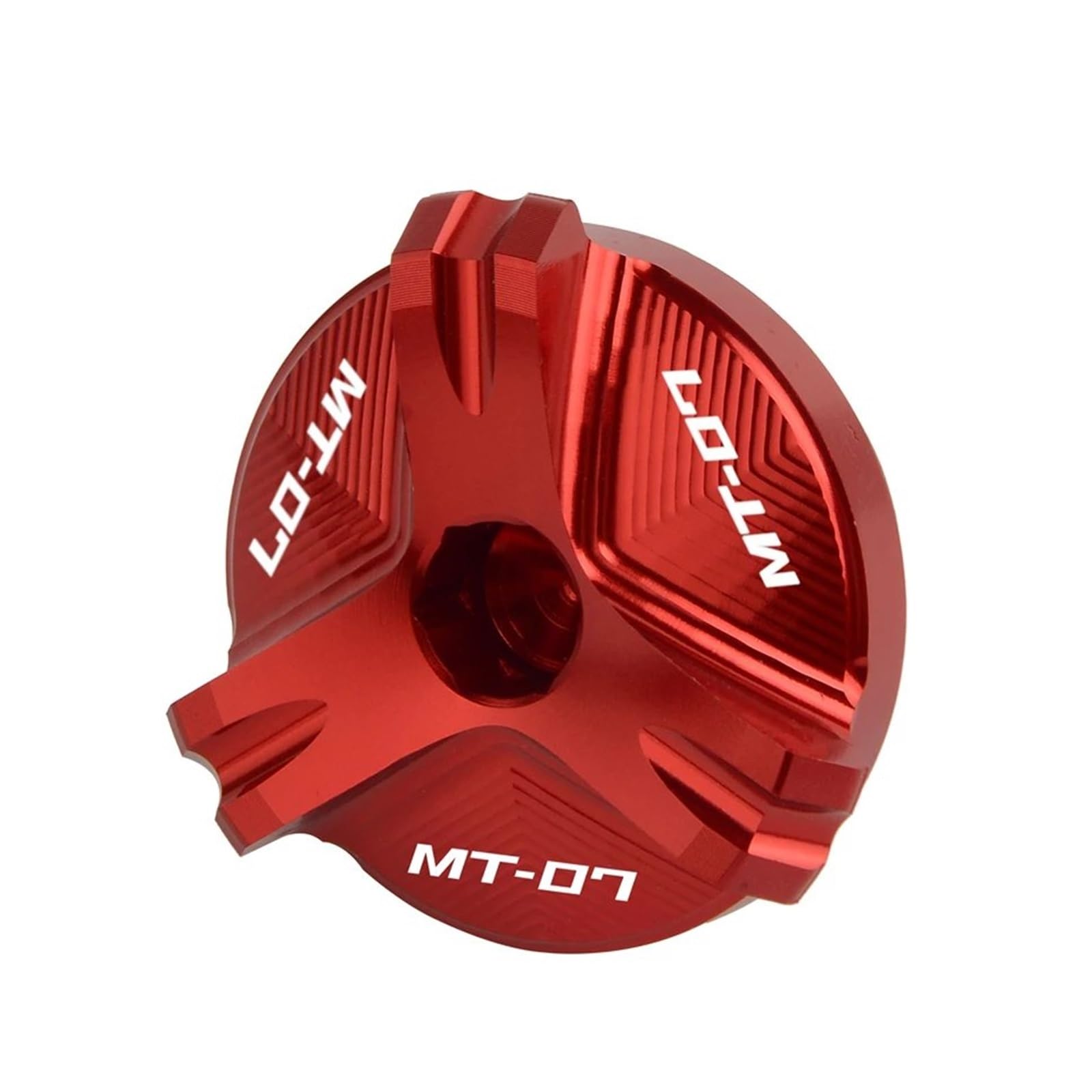 Motor Öldeckel Schraube Für MT07 MT 07 MT-07 Tracer FZ07 2014-2021 Motorradzubehör Aluminium Motoröleinfüllstopfen(Rot,MT07) von XQTopePC