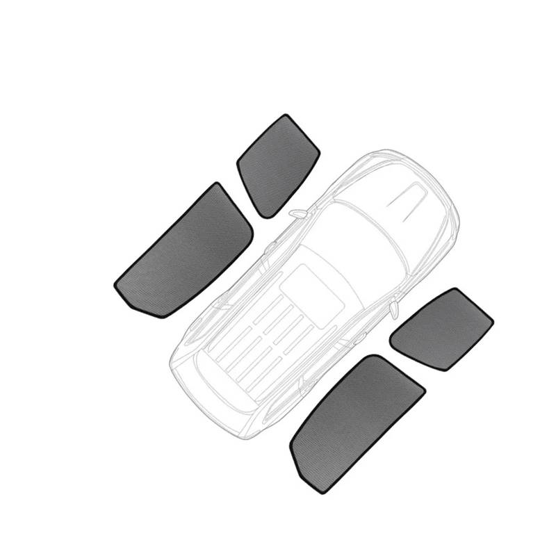 Autofenster Sonnenschutz Auto-Sonnenschutz Frontscheibe Magnetischer Netzvorhang Sonnenblende Rückseite Fensters Für Peugeot 308 II T9 Fließheck 2013–2018 2019 2020 2021 2022 Sonnenschutzschild(4PCS S von XRUKGUO