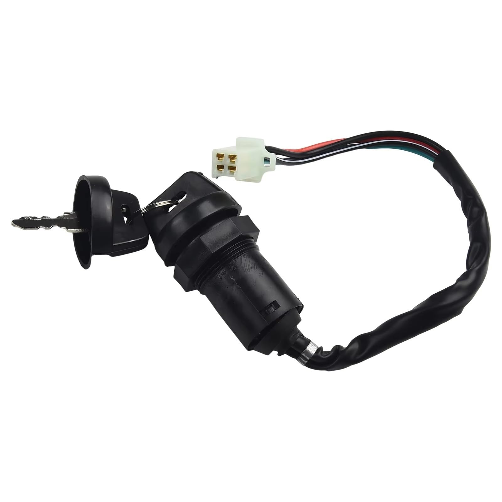 CDI Zündspule Universal 4Pin ATV Zündschlüssel 2 Drähte Zündschlüssel Startschalter Sperrschlüssel Für 50/70/90/110/125/250cc ATV Dirt Bike Zündungen von XRUKGUO