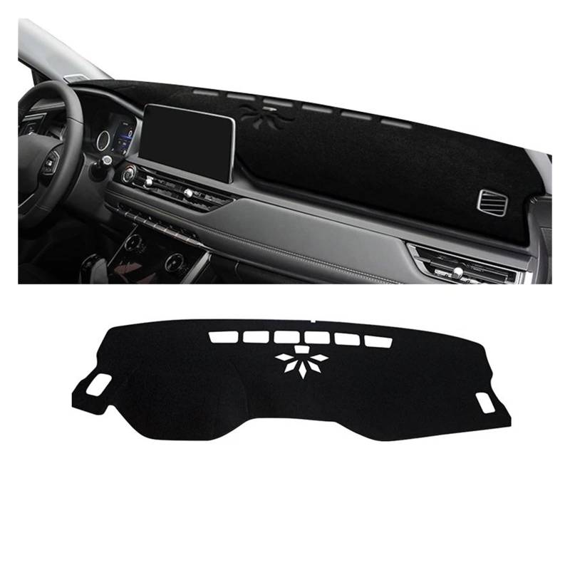 Car Dashboard Cover Mat Für Chery Für Tiggo 8 Pro 2019 2020 2021 2022 2023 Für Tiggo8 Pro Auto Dashboard Sonnenschutz Pad Matte Instrument Schreibtisch Abdeckung Armaturenbrett Matte(A Black Side) von XRUKGUO