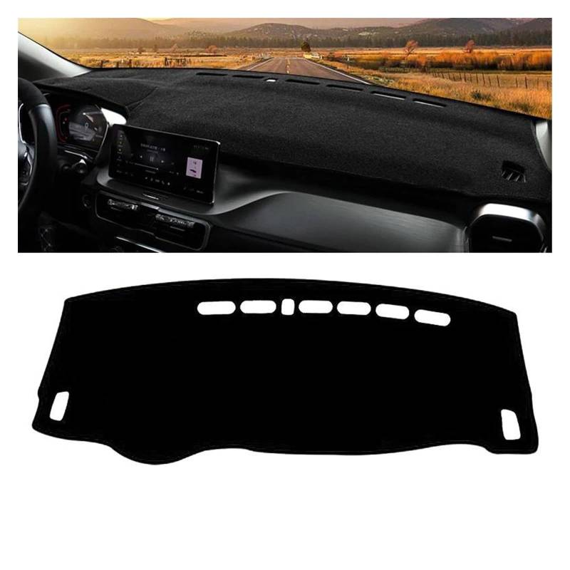 Car Dashboard Cover Mat Für Geely Für Coolray Für SX11 2019 2020 2021 2022 2023 Auto Armaturenbrett Abdeckung Matte Instrumententafel Teppich Rutschfeste Unterlage DashMat Armaturenbrett Matte(A Black von XRUKGUO