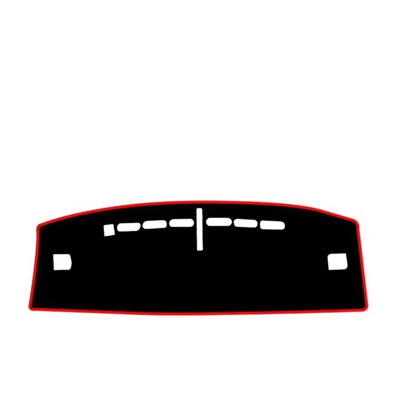 Car Dashboard Cover Mat Für Geely Für Geometrie E 2022-2024 Auto Armaturenbrett Abdeckung Matte Armaturenbrett Sonnenschutz rutschfeste Pad Instrument Teppiche Armaturenbrett Matte(A Red Side) von XRUKGUO