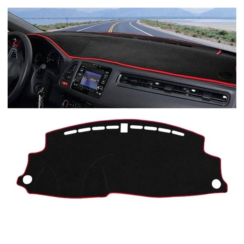 Car Dashboard Cover Mat Für HR-V Für HRV Für Vezel 2014 2015 2016 2017 2018 2019 2020 Auto-Armaturenbrett-Abdeckung Armaturenbrettmatte Sonnenschutz Rutschfeste Unterlage Armaturenbrett Matte(A LHD Re von XRUKGUO