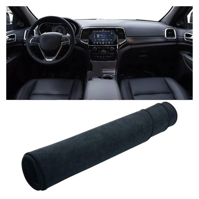 Car Dashboard Cover Mat Für Jeep Für Grand Für Cherokee 2011 2012 2013 2014 2015 2016 2017 2018 2019 Auto Dashboard Instrument Panel Abdeckung Teppiche Armaturenbrett Matte(B Black) von XRUKGUO