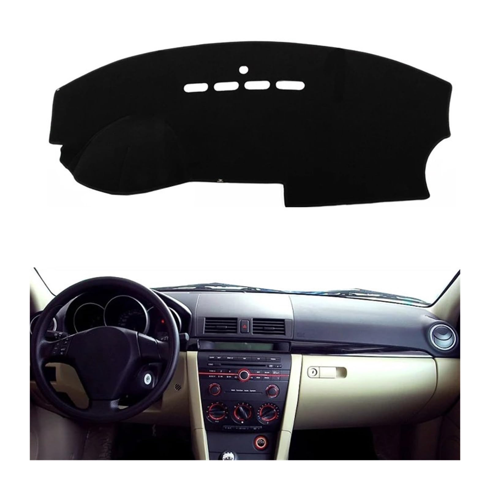 Car Dashboard Cover Mat Für Mazda 3 Für Mazda3 Für M3 Für BK 2004 2005 2006 2007 2008 Auto-Dashboard-Abdeckung Dash Mat Dash Pad DashMat Armaturenbrett Matte(Blau) von XRUKGUO