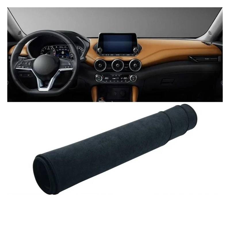 Car Dashboard Cover Mat Für Nissan Für Sentra Für B18 2020 2021 2022 2023 Auto-Armaturenbrett-Abdeckung Instrument Schreibtisch Sonnenschutzmatte Dash Rutschfeste Unterlage Armaturenbrett Matte(B Blac von XRUKGUO