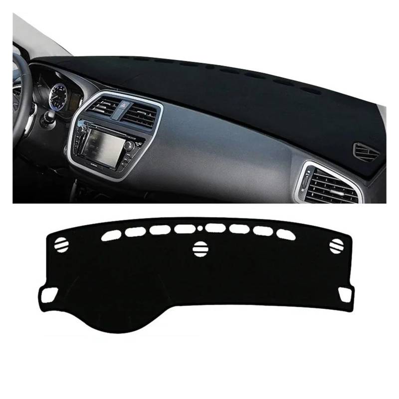 Car Dashboard Cover Mat Für Suzuki Für SX4 Für S-Cross 2013-2015 2016 2017 2018 2019 2020 Für SX4 Für Scross Auto Armaturenbrettabdeckung Armaturenbrett Sonnenschutzmatte Armaturenbrett Matte(A LHD Bl von XRUKGUO