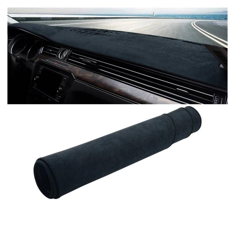 Car Dashboard Cover Mat Für VW Für Passat Für B8 2015 2016 2017 2018 2019 2020 2021 2022 2023 Auto Armaturenbrettabdeckung Armaturenbrettmatte Sonnenschutzpad Armaturenbrett Matte(B Black LHD) von XRUKGUO