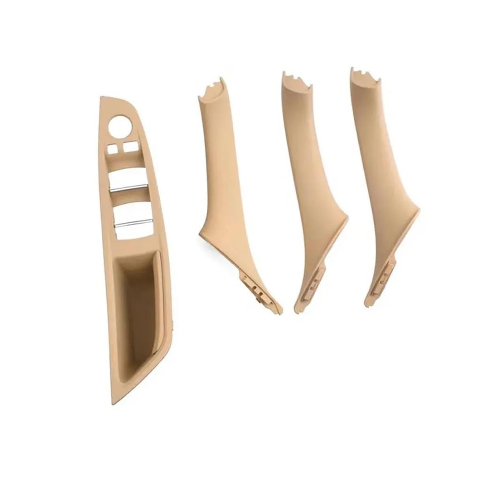 Innengriff Auto Innentürgriff 4PCS Für 5 Series F10 F11 520i 523i 525i 528i 535i Innen Fensterheber Schalter Abdeckung Fahrer Tür Inner Griff Abdeckung Trim(A Beige 4pcs) von XRUKGUO