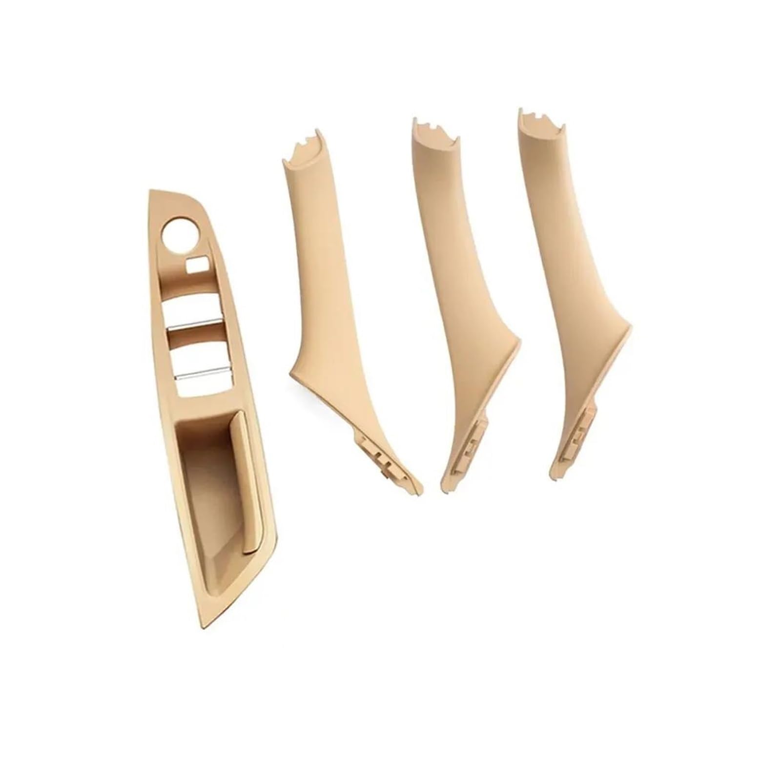 Innengriff Auto Innentürgriff 4PCS Für 5 Series F10 F11 520i 523i 525i 528i 535i Innen Fensterheber Schalter Abdeckung Fahrer Tür Inner Griff Abdeckung Trim(B Beige 4pcs) von XRUKGUO