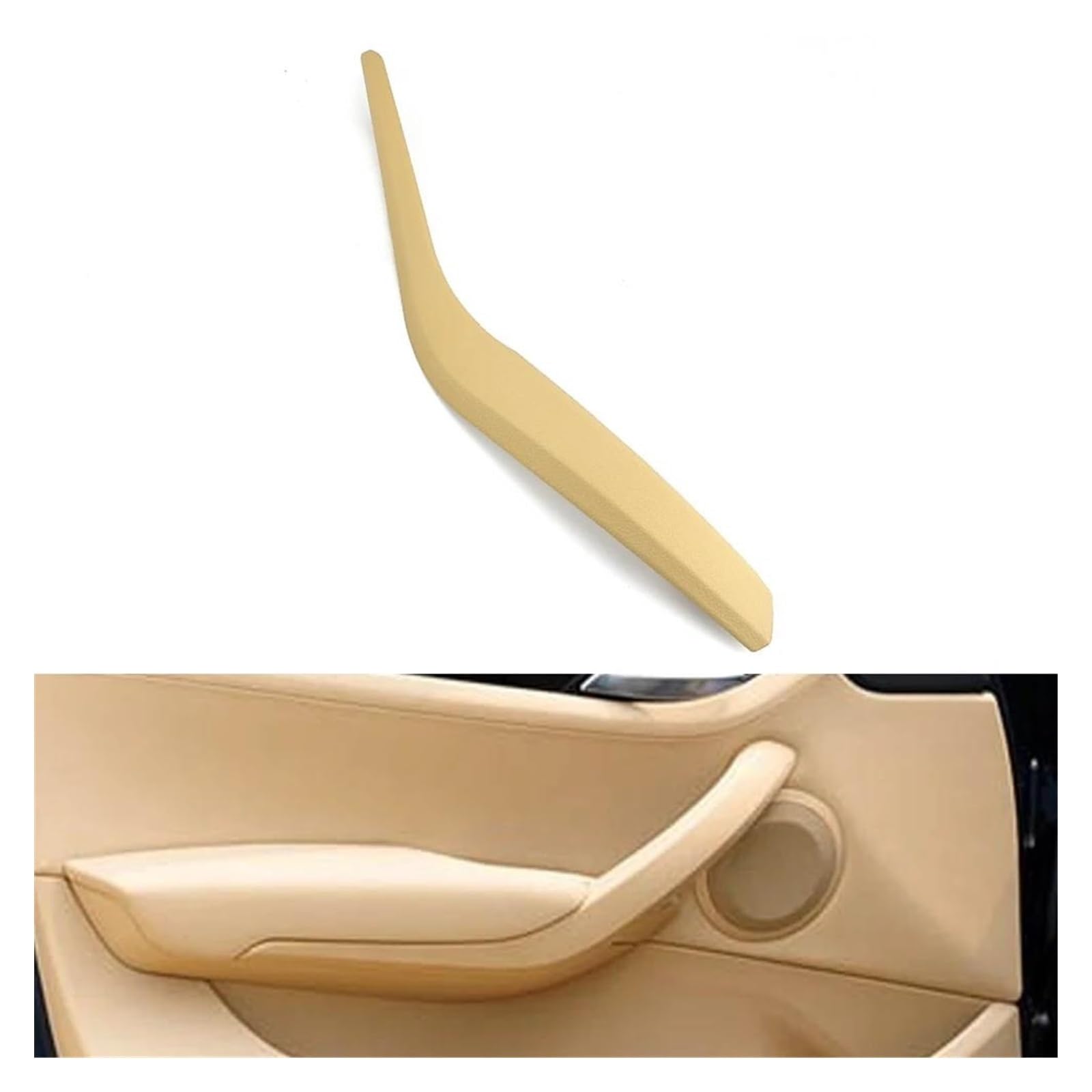 Innengriff Auto Innentürgriff Auto Innen Griff Innere Tür Armlehne Panel Pull Trim Abdeckung Für X1 E84 2010 2011 2012 2013 2014 2015 2016 Set(Beige-Left) von XRUKGUO