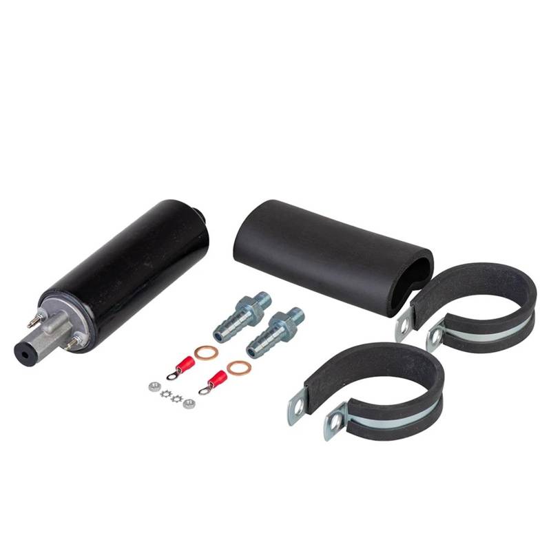 Motorrad Kraftstoff Pumpe Für GSL392 Universal 255 LPH Inline Externe Kraftstoffpumpe Kraftstoffleitung Hochdruckpumpe Mit Kit Auto Zubehör Kraftstoffförderpumpe von XRUKGUO