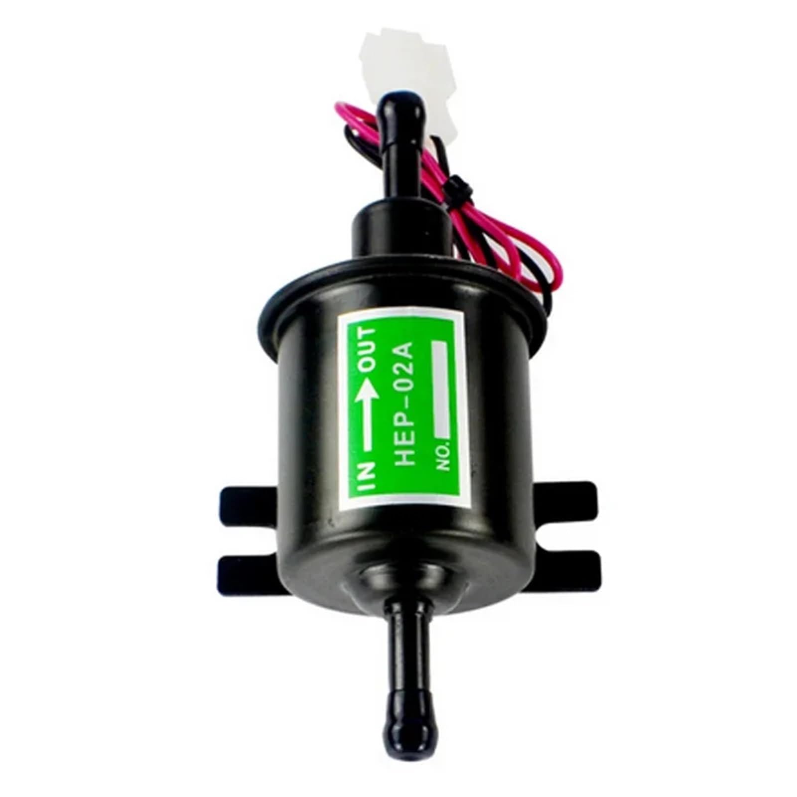 Motorrad Kraftstoff Pumpe HEP-02A Gas Diesel Benzin Inline Niederdruck 12V Elektrische Kraftstoffpumpe Für Vergaser Motorrad ATV Kraftstoffförderpumpe(Schwarz) von XRUKGUO