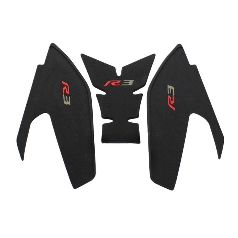 Kraftstofftank Traction Pad Protector Für Yama&ha YZF R3 YZF-R3 2019-2023 Motorrad Zubehör Tank Pad Aufkleber Kraftstoff Schutz Motorrad Schutz TankPad von XSFIBHKM