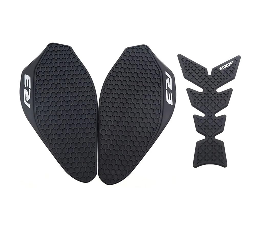 Kraftstofftank Traction Pad Protector Für Yama&ha YZF-R3 YZF R3 YZFR3 2019-2023 Motorrad Seite Kraftstoff Tank Pad Schutz Aufkleber Aufkleber Tank Traktion Pads von XSFIBHKM