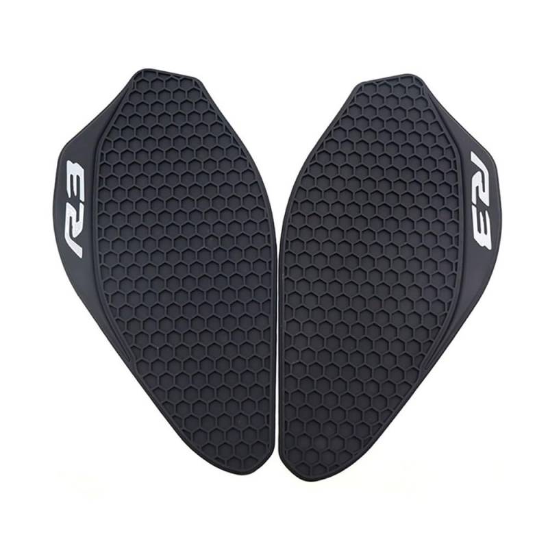 Kraftstofftank Traction Pad Protector Für Yama&ha YZF-R3 YZF R3 YZFR3 2019-2023 Motorrad Seite Kraftstoff Tank Pad Schutz Aufkleber Aufkleber Tank Traktion Pads von XSFIBHKM