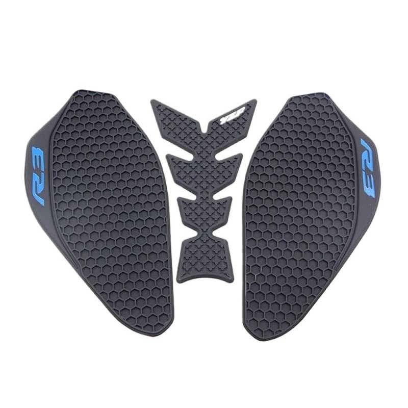 Kraftstofftank Traction Pad Protector Für Yama&ha YZF-R3 YZF R3 YZFR3 2019-2023 Motorrad Seite Kraftstoff Tank Pad Schutz Aufkleber Aufkleber Tank Traktion Pads von XSFIBHKM