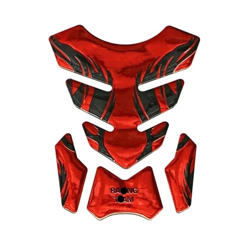 Kraftstofftank Traction Pad Protector Universal 3D Motorrad Kraftstoff Tank Pad Aufkleber Aufkleber Fishbone Gas Schutz Abdeckung Dekoration Motorrad Zubehör von XSFIBHKM