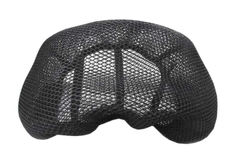 Net Pad Schutz Motorrad-Zubehör, 3D-schwarzer Motorrad-Sitzbezug, Atmungsaktiv, Sonnenfest, rutschfest, Bequem, Motorrad-Schutzsitzbezug von XSFIBHKM