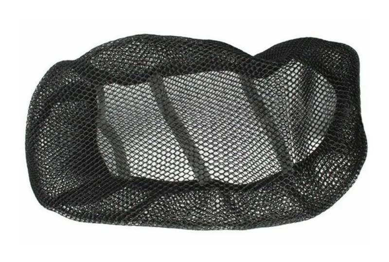 Net Pad Schutz Motorrad-Zubehör, Schwarz, Atmungsaktiv, Sonnenschutz, rutschfest, Bequem, Sitzbezug, Motorrad-Schutzsitzbezug von XSFIBHKM