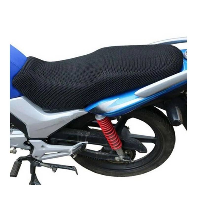 Net Pad Schutz Motorrad-Zubehör-Sitzbezug, 3D-Mesh-Gewebe, Atmungsaktiv, rutschfest, Sonnenfest, Motorrad-Schutzsitzbezug von XSFIBHKM