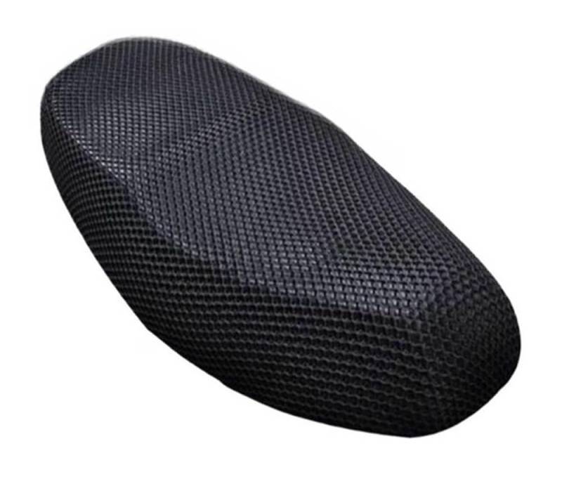 Net Pad Schutz Motorradzubehör, Atmungsaktiver 3D-Mesh-Motorrad-Schutzsitzbezug, Rutschfester Sonnenschutz, Bequemer Sitzbezug von XSFIBHKM