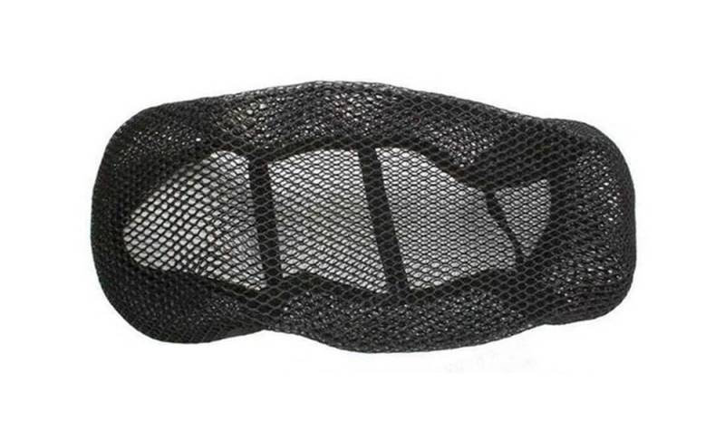 Net Pad Schutz Motorradzubehör, Schwarzer 3D-Mesh-Sitzbezug, Atmungsaktiv, rutschfest, Bequem, Sonnenschutz, Motorrad-Schutzsitzbezug von XSFIBHKM