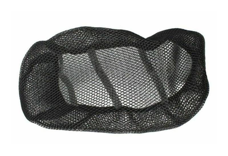 Net Pad Schutz Motorradzubehör, Schwarzer Mesh-Sitzbezug, Atmungsaktiv, Sonnenfest, rutschfest, Bequem, Langlebig, Motorrad-Schutzsitzbezug von XSFIBHKM