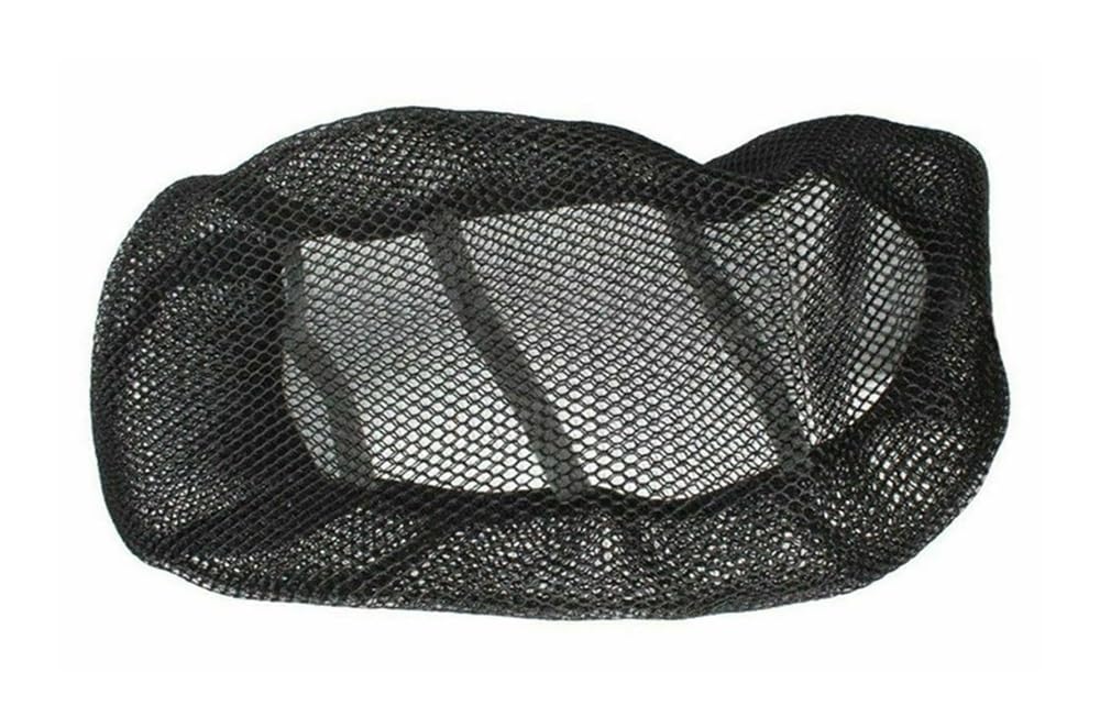 Net Pad Schutz Motorradzubehör, Schwarzer Mesh-Sitzbezug, Atmungsaktiv, Sonnenfest, rutschfest, Bequem, Motorrad-Schutzsitzbezug von XSFIBHKM