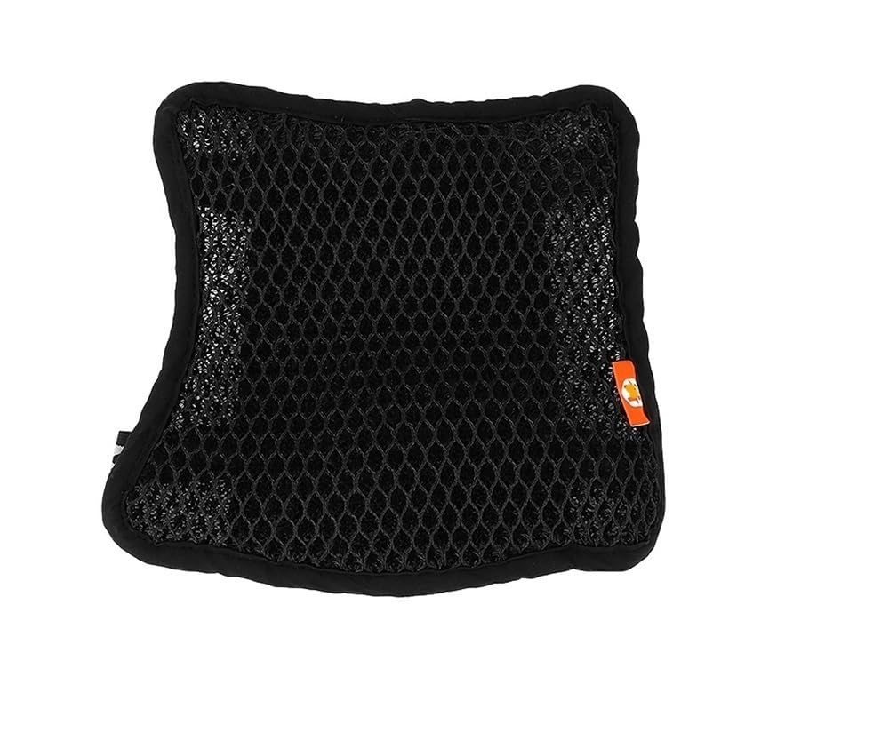 Net Pad Schutz Universeller Schwarzer Sitzbezug Für Motorradzubehör, Atmungsaktiv, Sonnenbeständig, rutschfest, Bequem, 3D-Motorrad-Schutzsitzbezug von XSFIBHKM