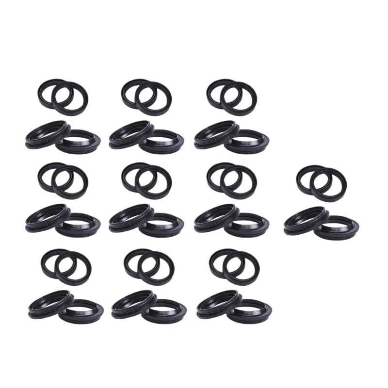 50x63 Motorrad Vorne Stoßdämpfer Gabel Dämpfer Öl Dichtung Staub Abdeckung Lip for TC450 TC 450 TE 510 610 TC510 TE510 TE610 8AE00(20pc Seal 20pc Cover) von XSUFNER