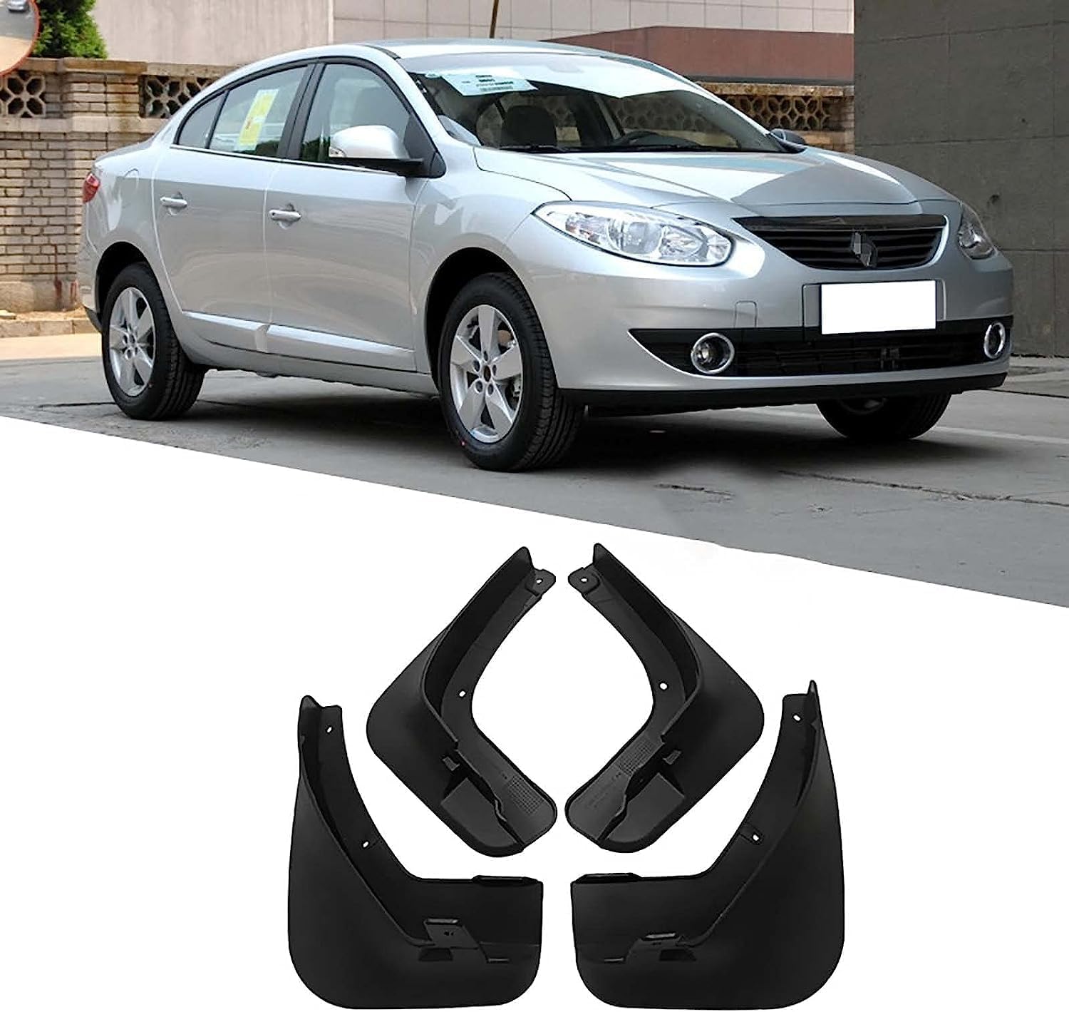 Auto Schmutzfänger für Renault Fluence 2011-2015, Vorne Hinten Kotflügel Spritzschutz Protection Styling Auto Zubehör von XSYing