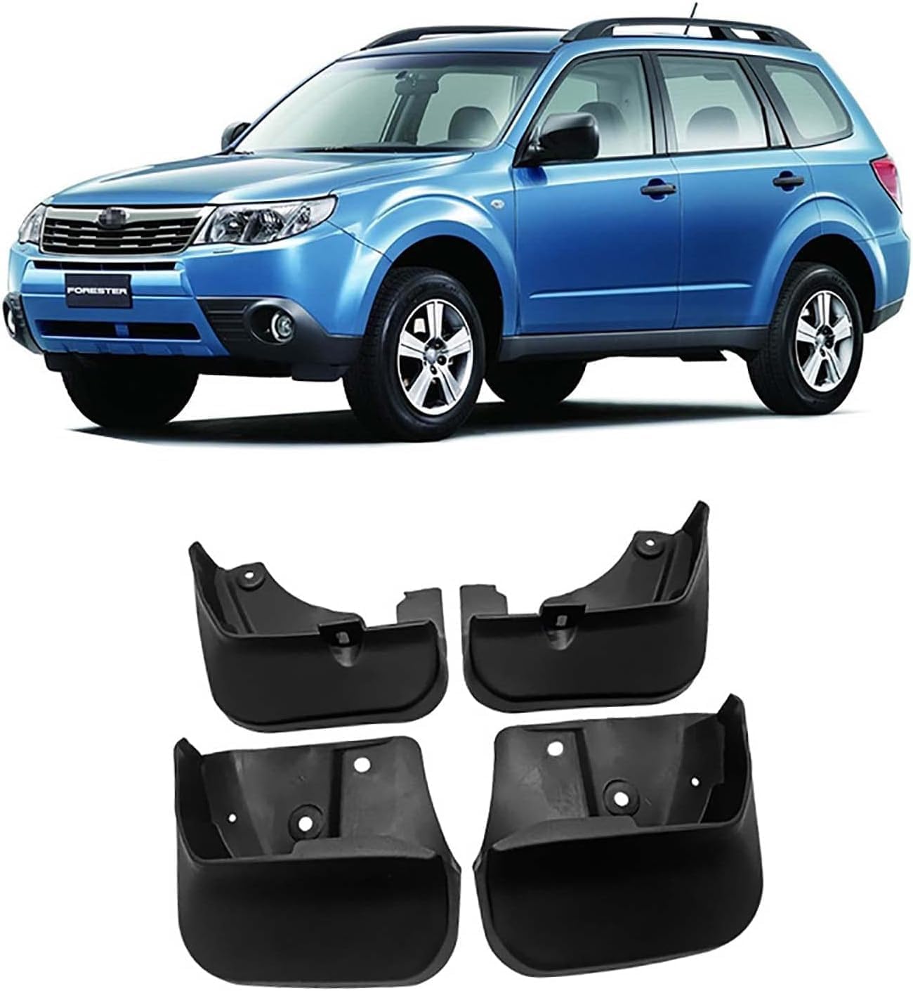 Auto Schmutzfänger für Subaru Forester 2008-2012, Vorne Hinten Kotflügel Spritzschutz Protection Styling Auto Zubehör von XSYing