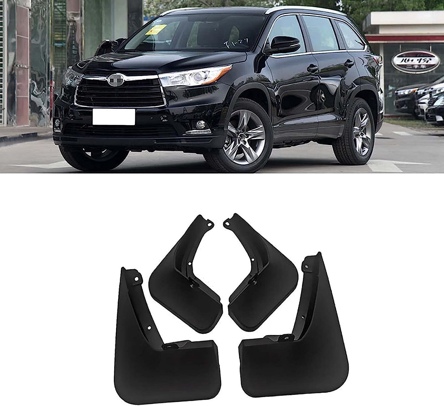 Auto Schmutzfänger für Toyota Highlander 2015-2020, Vorne Hinten Kotflügel Spritzschutz Protection Styling Auto Zubehör von XSYing