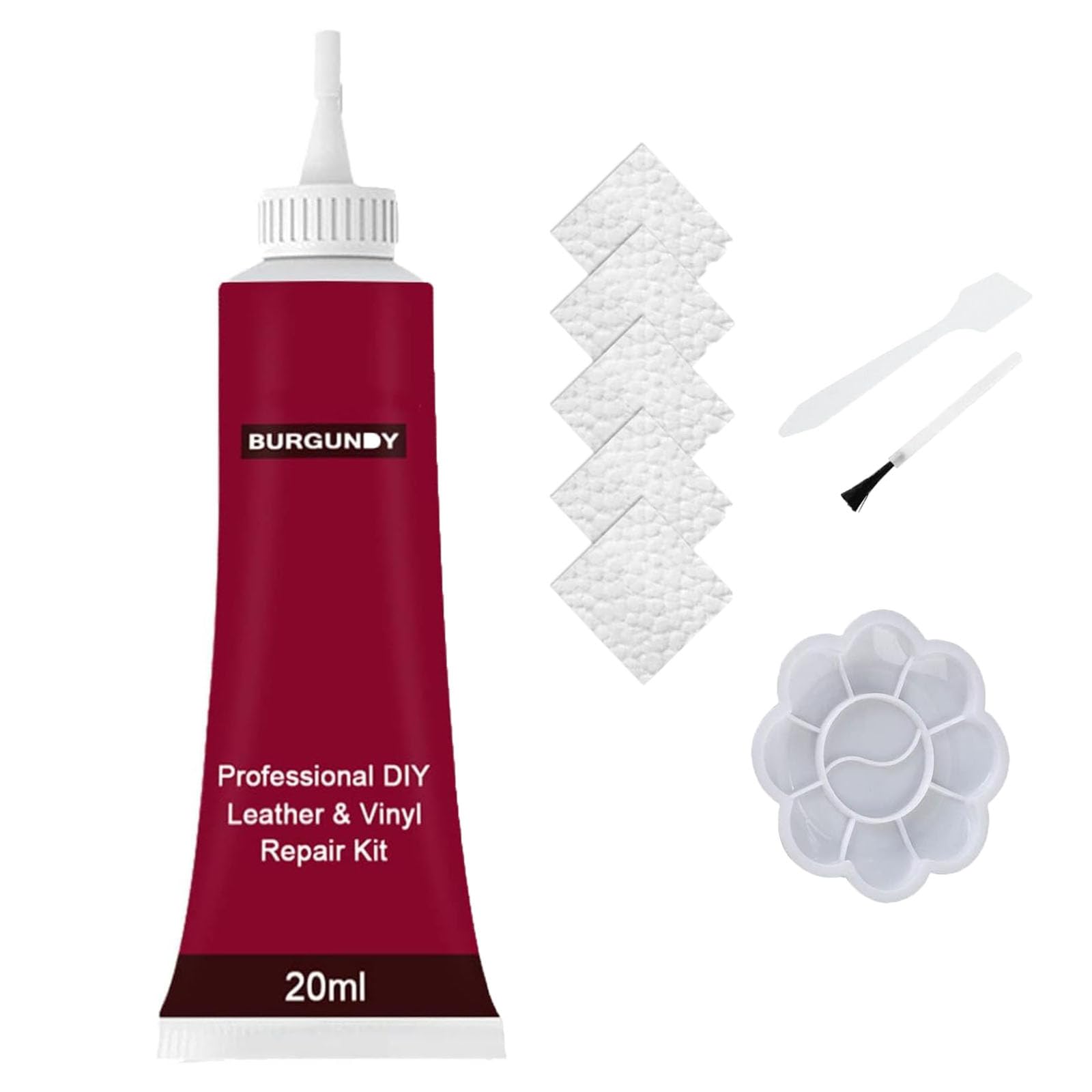 Meomeland Fortschrittliches Lederreparatur-Gel-Set für Autos, 20 ml Leder-Reparatur-Gel für Autositze, Vinyl- und Lederreparatur-Creme-Füllstoff (Weinrot) von XTEES