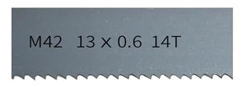 4 Stück 1140 mm x 13 x 0,65 mm 6 14 TPI Metallschneiden M42 Bi-Metall-Bandsägeblatt 1140 Bimetall-Bandsägeblätter(14 T) von XTINKOPW