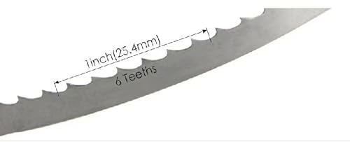 XTINKOPW 1 Stück 2240 6,35 0,35 mm 6 TPI Bandsägeblatt Bandsägeblatt Schneiden Holzband Kreissäge(6 TPI) von XTINKOPW